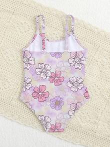 1件装少女连体泳衣 - 彩色 - 查看 2