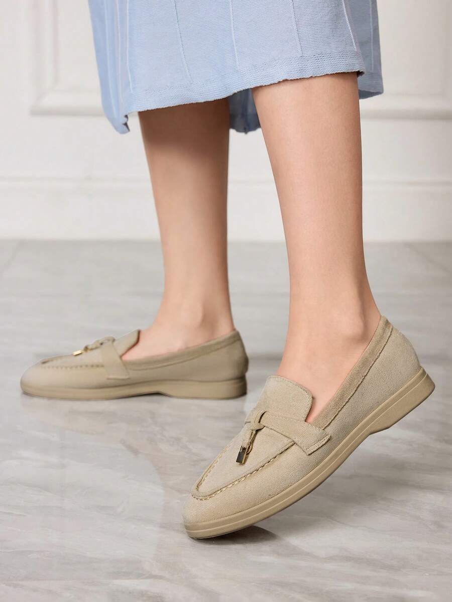 Sleekvia Ladies Loafers - Apricot - View 1