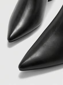 CUCCOO BIZCHIC 女士优雅尖头高跟鞋，通勤必备 - 黑色 - 查看 8