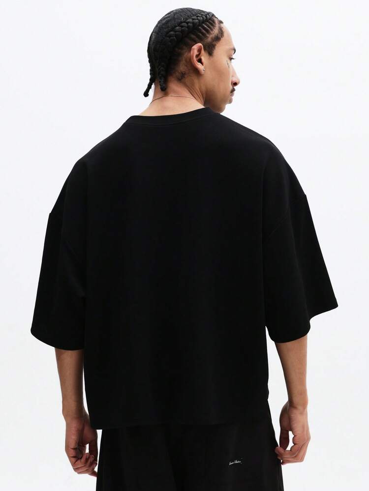 Maglietta oversize a maniche corte con scollo rotondo