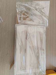 Slapstick Display, Tiered Tabletop Acrylic Small Colored Paper, Surrounding Hemp Seed Multi-Layer Millet Holder - three-grid transparency - View 3