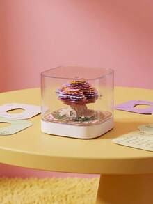 Joivida New Sticky Note Paper Sculpture Desk Calendar, Creative Holiday Gift, Panoramic Colorful Treehouse Paper Sculpture Model Decoration, Perfect For Gifts And Holiday Presents