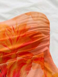 Firerie Áo ống xếp ly màu vàng thanh lịch, lãng mạn, thích hợp cho nữ, phù hợp cho các bữa tiệc, kỳ nghỉ biển, đi học, hẹn hò lãng mạn, mùa cưới, sinh nhật, mùa xuân/hè. - trắng - Xem 5