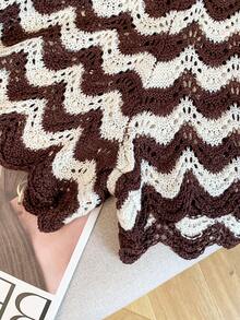 Airaco Women's Fashion Casual Knit Tank Top & Shorts Set - Coffee Brown - View 7