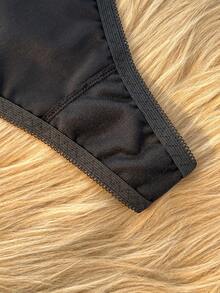 SHEIN 3 Stücke/Pack Damen Große Größen Sexy Leoparden Muster Bikini Slips - Verschiedenfarbig - Übersicht 4