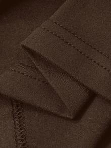 DAZY Women's Hollow Cross Strap Fitted Sexy Casual Camisole Top For Summer - Coffee Brown - View 6