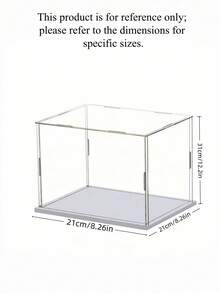 Clear Acrylic Display Case Collectible Showcase Assemble Easy Dust Proof Protection Box For Action Figures Toys Model Cars Home Decor Storage Organizer - Multicolor - View 12