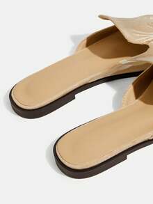 CUCCOO TILAWA Women's Casual/Commute Embroidered Pointed Toe Shoes Valentine's Day - Khaki - View 5