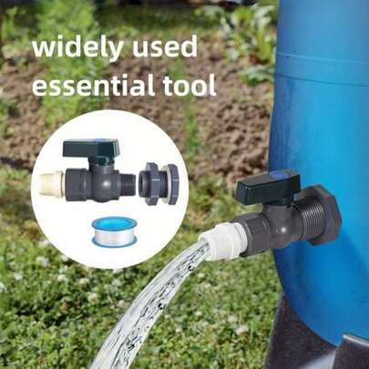 Bộ vòi rót nước mưa bằng PVC, bộ lọc rác cho vườn, bộ chuyển đổi ống dẫn nước, chịu được thời tiết khắc nghiệt, hệ thống tưới nước ngoài trời bền chắc, dễ lắp đặt.