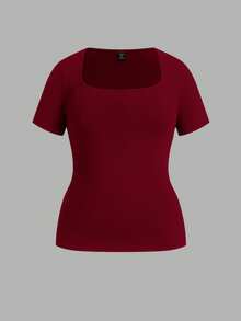SHEIN Essnce 2PCS Plus Size T-Shirts - Multicolor - View 3
