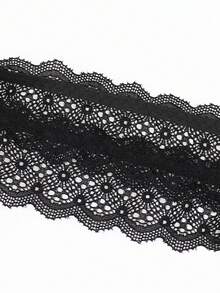 Fashionable Black Fabric U-Pouch Lace Trim Sexy Briefs For Men - Black - View 8