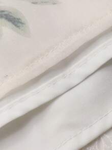 DAZY 女士优雅花卉刺绣V领泡泡袖中长连衣裙，春夏婚礼宾客礼服/吊带裙 - 淺粉色 - 查看 9