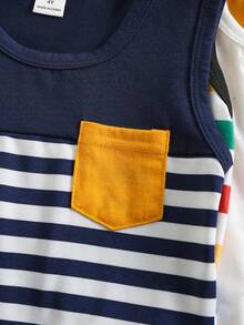 SHEIN 5件装男童背心 - 彩色 - 查看 6