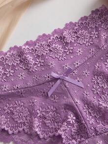 8条/套 浪漫性感蕾丝女士三角内裤 - 彩色 - 查看 7