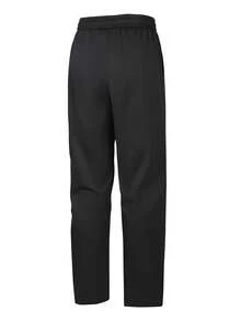 HUEFORM 男士休闲纯色抽绳腰裤，男士直筒休闲裤，抗皱面料，穿着或洗涤后可快速恢复平整，减少手工熨烫的需要。 - 黑色 - 查看 2