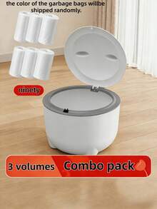 SHEIN Basic living 新款桌面猫砂盆，猫粪垃圾桶，无异味，密封防漏，便携式迷你车载垃圾桶，适用于猫咪宠物，带铲子，方便收纳，清洁卫生，居家办公旅行车载宠物必备用品，猫砂配件，有效控制异味 - 彩色 - 查看 10