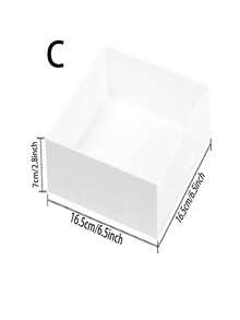 白色亚克力自助餐食品展示架，五面多功能亚克力支架，底部中空，适用于早午餐、自助餐、婚礼、派对等场合。 - 白色 - 查看 8