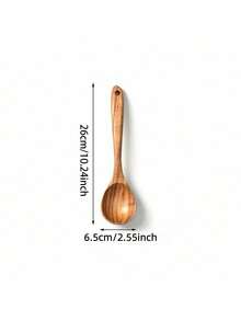 1 件 - 相思木勺铲；弯柄长柄饭勺、漏勺、勺叉、汤勺、铲子、油勺；木桶；7 把勺铲；一个木桶 - 棕色 - 查看 11