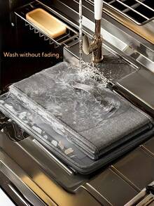 1 pieza 2 piezas 5 piezas Contenedor de almacenamiento apilable extra grande e impermeable WONGIRL, organizador multifuncional y ahorra espacio para armario, dormitorio, cocina, juguetes, libros, ropa - Gris Oscuro - Ver 2