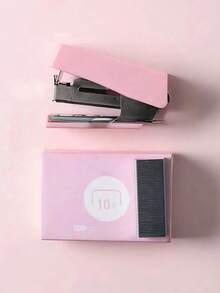 1个/3个超小型可爱订书机，带订书钉，学习用品，送给朋友和同学的小礼物，返校季，圣诞节 - 彩色 - 查看 6