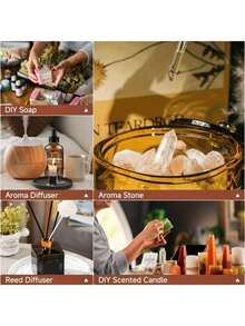 1瓶/30毫升檀香精油具有天然木质香气，非常适合用于电子设备、家居用品、香薰蜡烛、空气净化器和车载香薰机。 - 彩色 - 查看 6