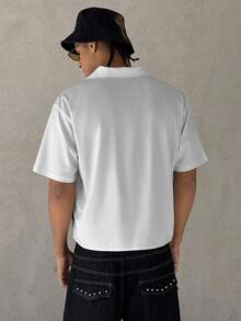 STEELVANCE RWCY090 男士印花短袖衬衫 - 彩色 - 查看 3