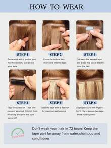 20Pcs 50Gram Tape In Hair Extensions Human Hair 18inch Remy Hair Extensions Panio Color 18/613 Fashion Tape In Extensions, Tape In Human Hair Extensions Add Length For Wedding Halloween Costumes - S18/613 - View 7