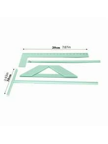 Multi-Function Measuring & Cutting Kit 4PCS, With L Ruler, T Ruler, Spacing Guide For Precise Scrapbook & Craft Projects - one-size - View 2