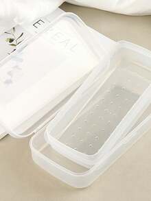 Manicure Eyelash Disinfection Box Storage Plastic Sterilization Cleaning Box Double-Layer Partition Alcohol Soaking Tool Pedicure Organizing - Multicolor - View 4