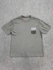 Manfinity Dauomo Casual Fashion Letter Print Short Sleeve T-Shirt For Men - Grey - View 2