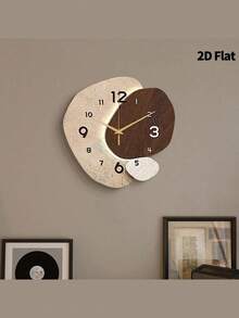 1 PIEZA Reloj de pared decorativo abstracto y creativo, movimiento de cuarzo súper silencioso, sin tic-tac, adecuado para decorar relojes en salas de estar, dormitorios, oficinas, restaurantes y cafeterías, regalo decorativo perfecto para amigos y familiares, decoración del hogar, decoración de la habitación - 1pc - Ver 11