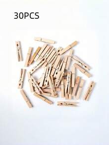 10/30/50pcs Wooden Clothespins About 7.2cm/2.8inch Long - Multicolor - View 8