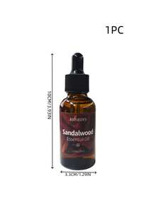 1瓶/30毫升檀香精油具有天然木质香气，非常适合用于电子设备、家居用品、香薰蜡烛、空气净化器和车载香薰机。 - 彩色 - 查看 2