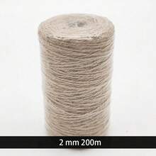 1pc Assorted 2/3/4mm Yellow Rope, Plumbing Braid, DIY Craft Rope, Art Decoration, Gift Packaging Rope - Brown - View 10