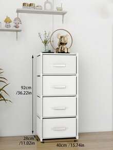 Closet; Portable Closet, Closet Organizer, Autumn Decorative Home Supplies. Multi-Functional, Available In Medium Size, Cube Storage Cabinet With Drawers, Dust-Proof Closet, Shelves, Shoe Rack, Shoe Cabinet, Independent Display Stand, Freely Assembleable, Floor-Standing Assembly Storage Rack, Bookshelf - Multicolor - View 17