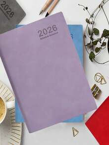 SHEIN 2026 新款笔记本（148*210毫米/5.83*8.27英寸） - 200/360页，带笔插，软皮封面，适合商务会议、学校、家庭和日常浪漫使用 - A5 - 查看 2