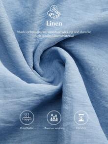 Ontre 2026春夏新款石板蓝长袖收腰喇叭下摆娃娃领连衣裙，适合现代都市派对、返校季、都市简约休闲日常穿着、波西米亚风、度假、节日、情人节狂欢、女士沙滩装、优雅派对、女士正式场合礼服 - 淺藍色 - 查看 2