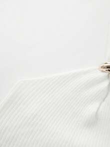 Trelyra 新款性感镂空系带露背吊带针织吊带背心 - 白色 - 查看 6