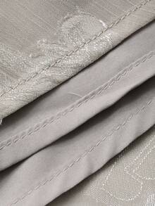 Dazy Plus Textured Fabric Square Collar Ruffle Sleeve Waist Cinched Elegant Long Dress, Spring/Summer - Grey - View 3