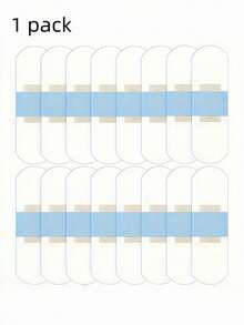 Multi-Use Transparent Elastic Tape 50pcs - Waterproof For First Aid Wound Dressing & Halloween FX Makeup, PE Material - White - View 14