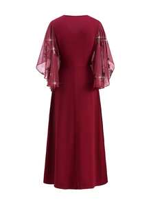 Ellevyn Women's Elegant Party Sequin Embroidery Twist Dress Valentines Day Dress Valentine's Day Valentine Outfits For Women   Bridesmaid Dress Wedding Guest Dress For Women  Wedding Guest Dress  Wedding Party Dress  Weddings & Events  Birthday Outfit For Women   Spring Outfit Women Summer Outfits   Jalabiya  Dress   Red Dress For Women