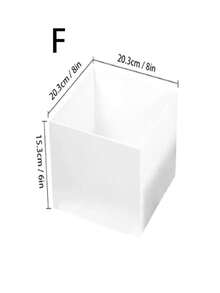 白色亚克力自助餐食品展示架，五面多功能亚克力支架，底部中空，适用于早午餐、自助餐、婚礼、派对等场合。 - 白色 - 查看 11