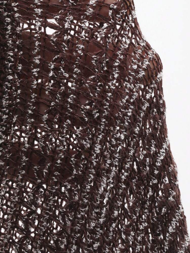 Women's Slim Fit Hollow Out Elegant Formal Short Sleeve Polo Shirt, Spring/Autumn