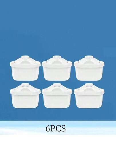 6pcs Spare Filter Cartridges For Your Water Filter Pitcher. These Cartridges Are Compatible With Most Water Filter Pitchers And Feature A Multi-Stage Filtration System. We Recommend Replacing Them Every Two Months To Enjoy High-Quality Water.
