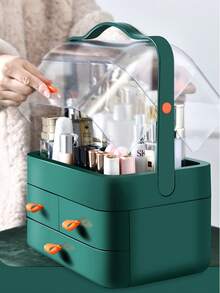 1 件高端大容量化妆品收纳盒，梳妆台抽屉收纳架，用于化妆品和珠宝装饰返校、秋季装饰、圣诞装饰、墙壁装饰、卧室窗帘，