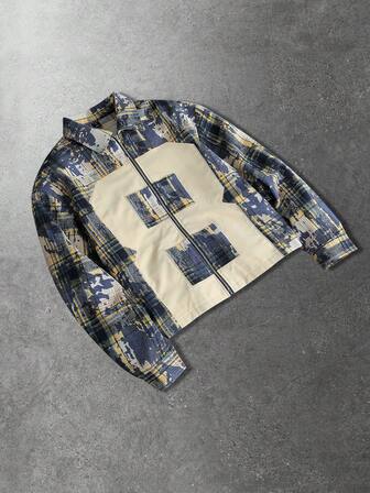 Chemise à manches longues brodée pour hommes, convenant pour un port quotidien, printemps/été