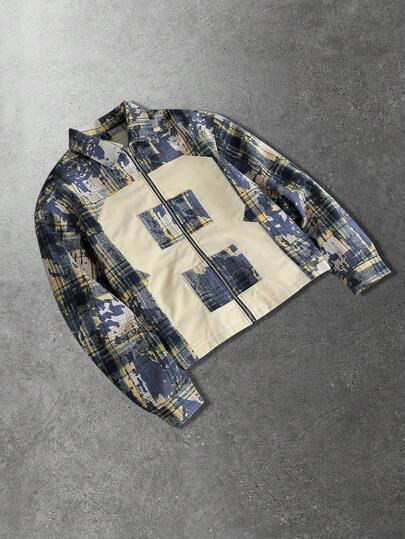 Herren Langarmhemd mit Stickerei, geeignet für den täglichen Gebrauch, Frühling/Sommer