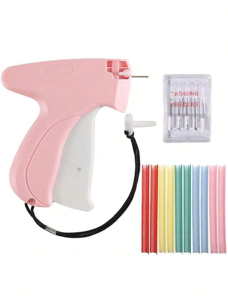 1件装服装修补微型缝纫枪精细缝纫标签枪，适用于服装缝纫、绗缝、包边、快速缝纫。 - 彩色 - 查看 1