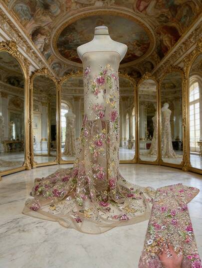 Französisch bestickte perlenbesetzte Spitzenware, hochwertiges nigerianisches Pailletten-Bordüren-Material für Braut-Hochzeitskleider, Nähen, Basteln, DIY Kleiderherstellung, Abendmode Design