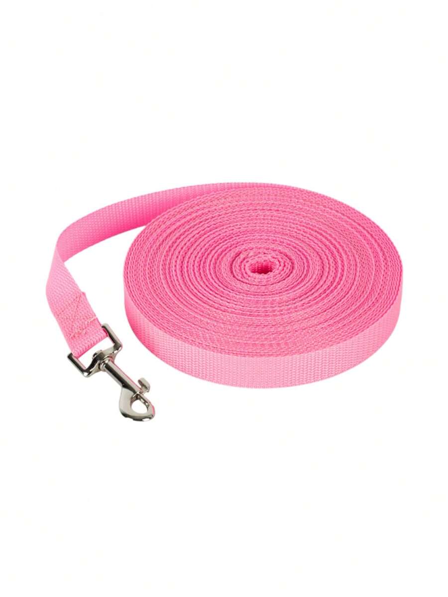 1PC Pet Leash. Sturdy And Durable, Suitable For Dog Walking. Comes With A High-Quality Hook That Is Durable, Bite-Proof, And Rust-Proof; Suitable For Small, Medium, And Large Dogs. - Pink - View 1